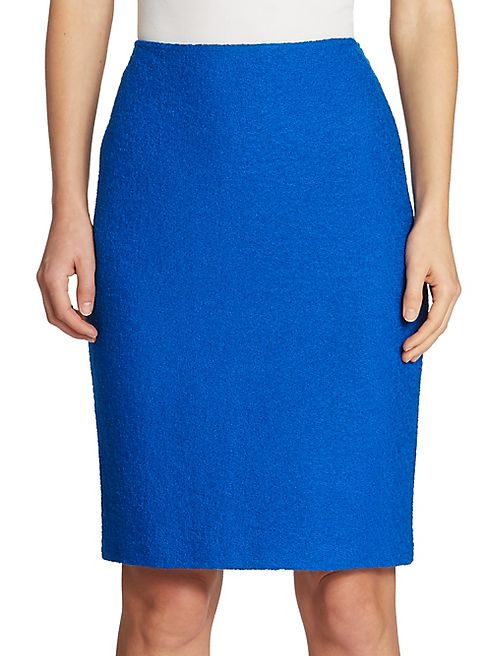 St. John - Wool Knit Pencil Skirt