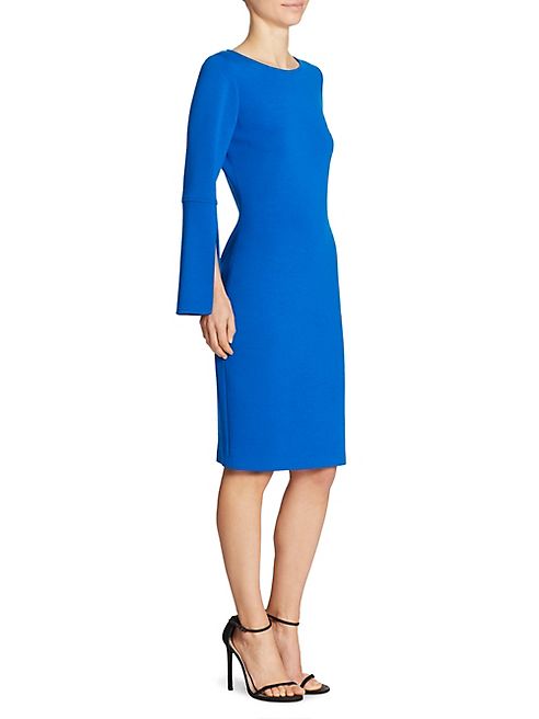 St. John - Split Sleeve Wool Dress