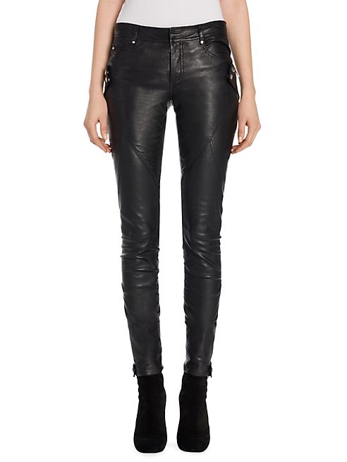 Alexander McQueen - Leather Biker Pants