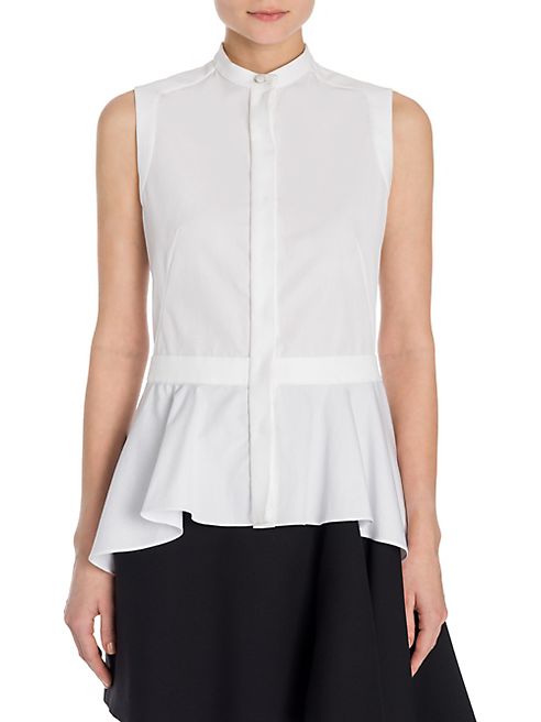 Alexander McQueen - Cotton Asymmetric Top