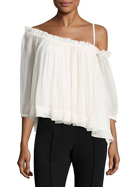 Cinq à Sept - Colette One-Shoulder Silk Top