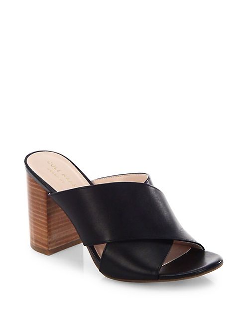 Cole Haan - Gabby Leather Block Heel Sandals