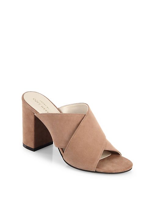 Cole Haan - Gabby Suede Block Heel Sandals