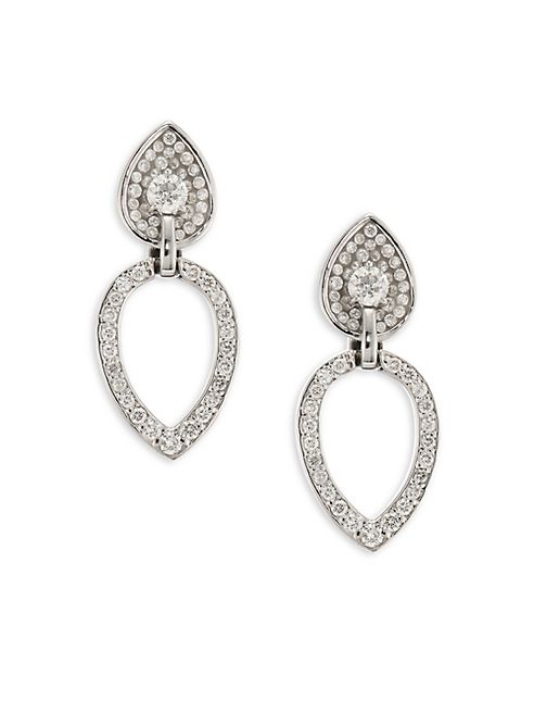 Plevé - Opus Diamond & 18K White Gold Pear Stud & Ear Jacket Set