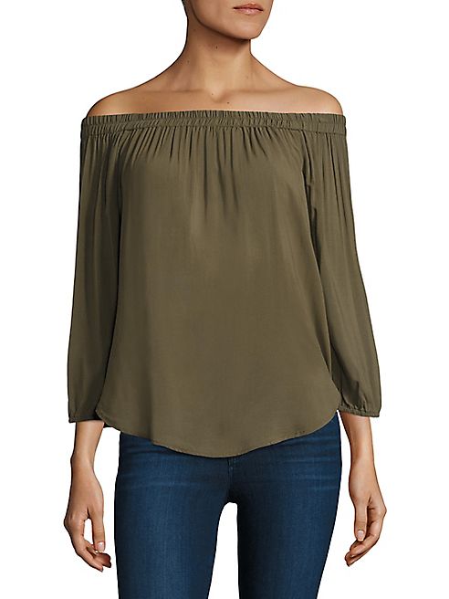 Splendid - Shirred Off-The-Shoulder Top