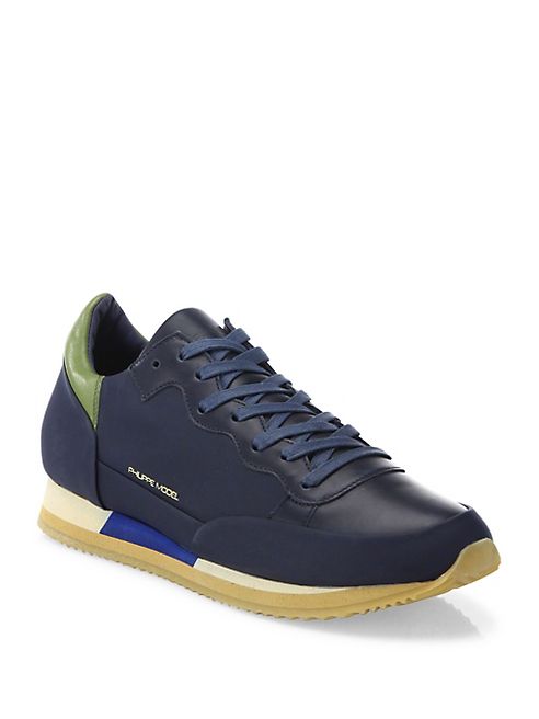 PHILIPPE MODEL - Bright Leather Sneakers