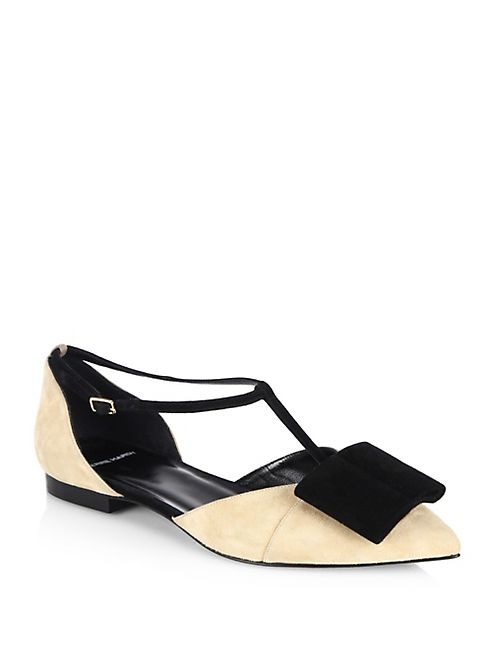 Pierre Hardy - Obi Suede Ballet Flats