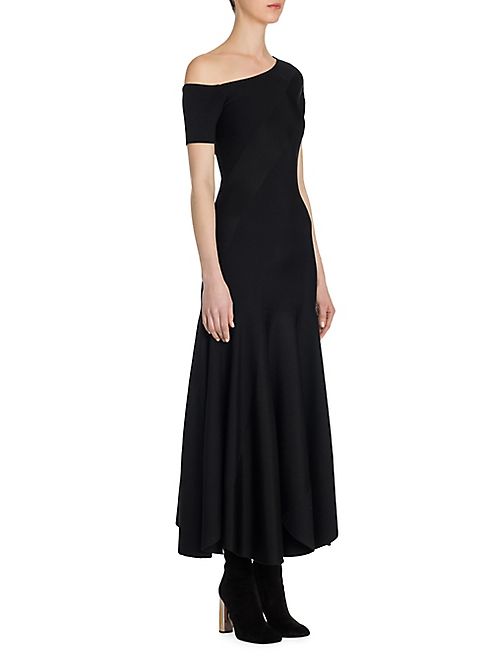 Alexander McQueen - Asymmetrical One-Shoulder Midi Dress