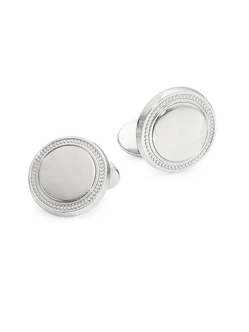 David Donahue - Sterling Silver Medallion Cufflinks