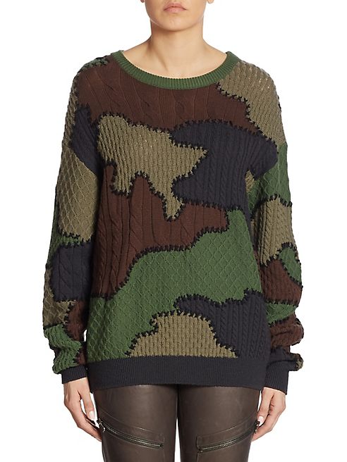 Moschino - Wool Camouflage Sweater