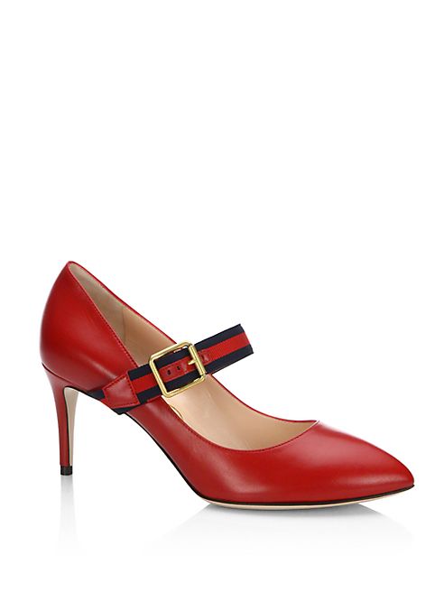 Gucci - Sylvie Leather Mary Jane Pumps