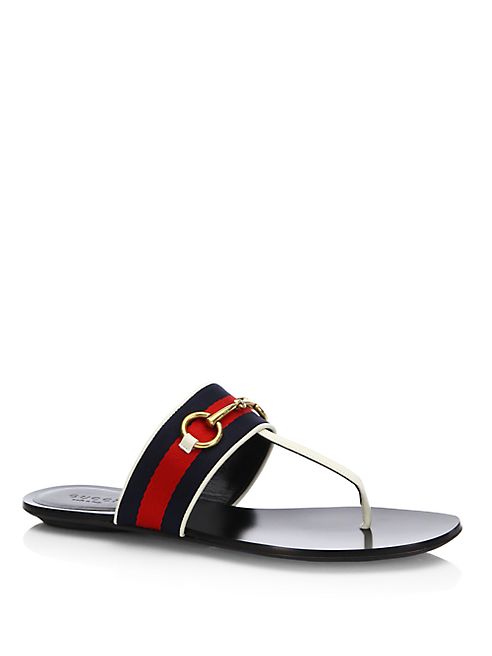 Gucci - Querelle Web Thong Sandals