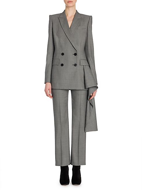 Alexander McQueen - Birdseye Wool Suit Jacket