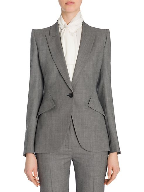 Alexander McQueen - Peak Lapel Wool Jacket