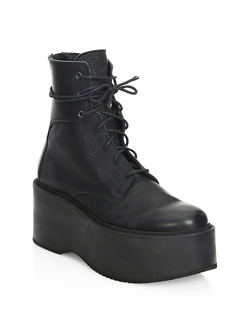 LD Tuttle - The Plunge Leather Mid-Calf Platform Boots