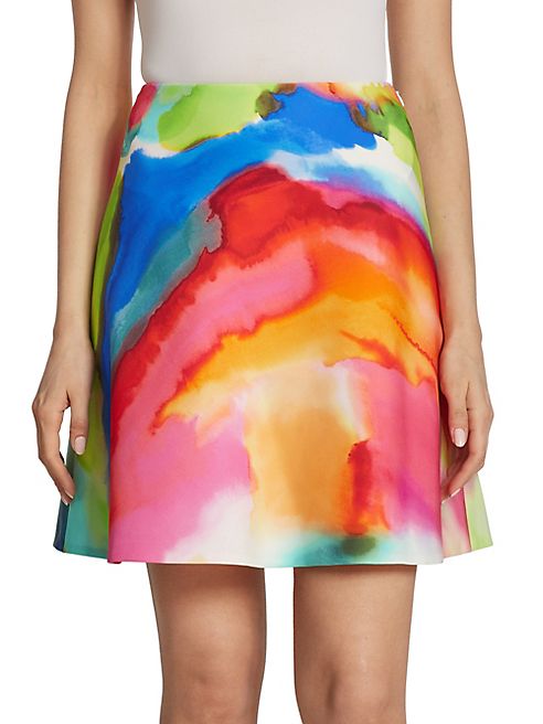 Ralph Lauren Collection - Corinne Splash-Print Skirt