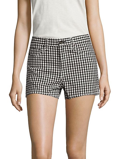 rag & bone/JEAN - Justine Gingham Shorts