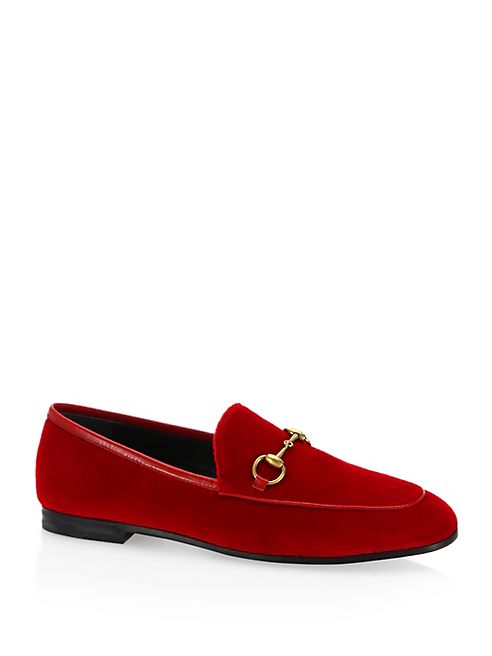 Gucci - New Jordaan Velvet Loafers