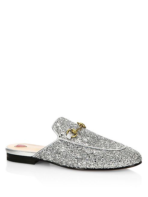 Gucci - Princetown Glitter Mules