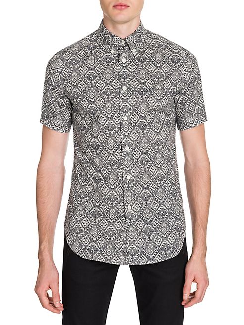 Alexander McQueen - Lace-Print Button-Down Shirt