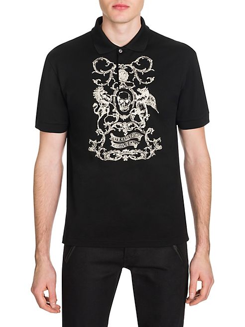 Alexander McQueen - Embroidered Polo