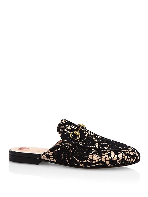 Gucci - Princetown Romantic Lace Mules