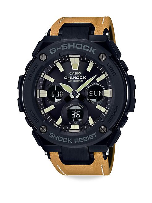 G-Shock - G-Steel Leather Watch