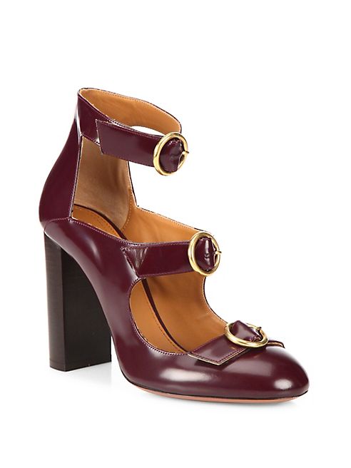 Chloé - Multi-Strap Patent Leather Pumps