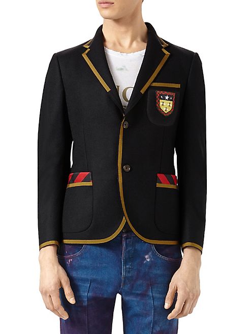 Gucci - Cambridge Felt Jacket with Crest