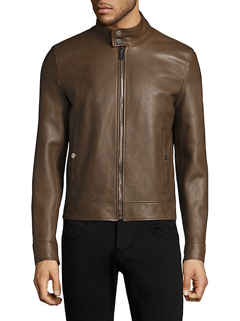 Bally - Long Sleeve Leather Jacket