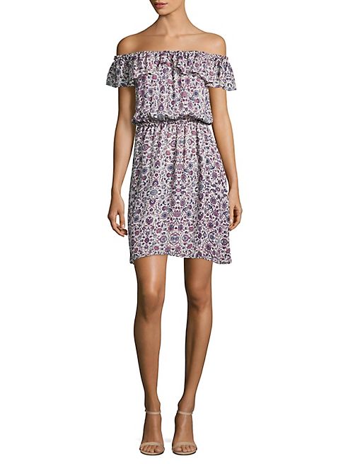 L'AGENCE - Leonie Floral Print Silk Dress