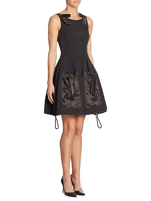 Moschino - A-Line Silk Pocket Dress