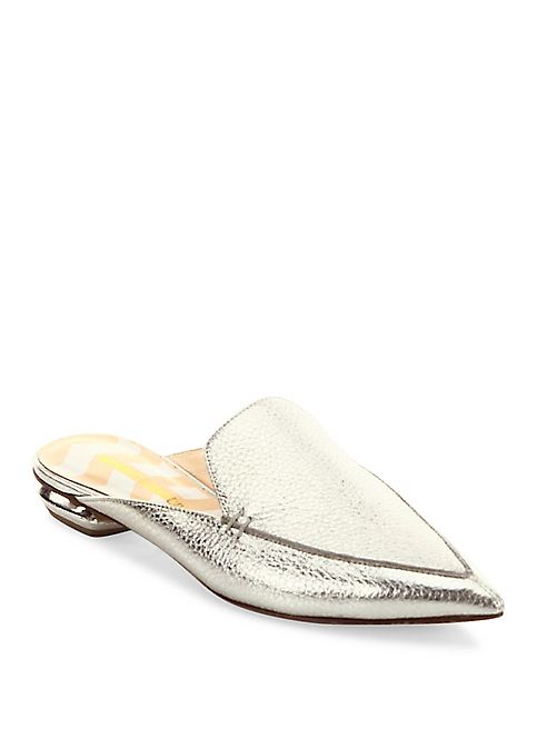 Nicholas Kirkwood - Beya Leather Metallic Mule