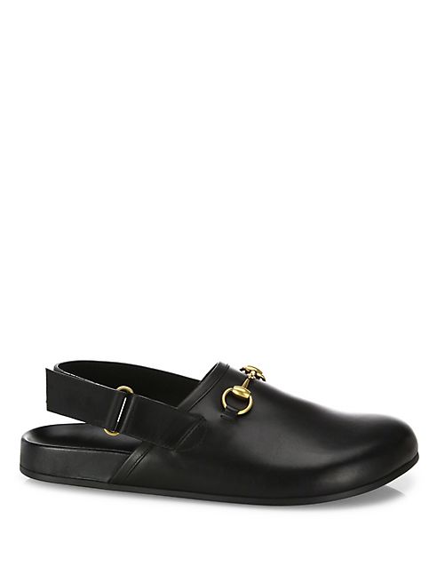 Gucci - River Leather Clogs