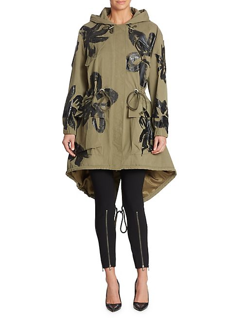 Moschino - Painted Floral Parka