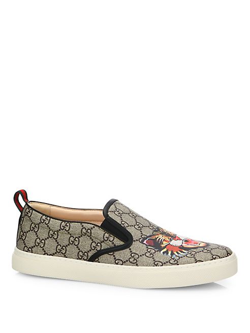 Gucci - Dublin Angry Cat GG Supreme Skate Sneakers