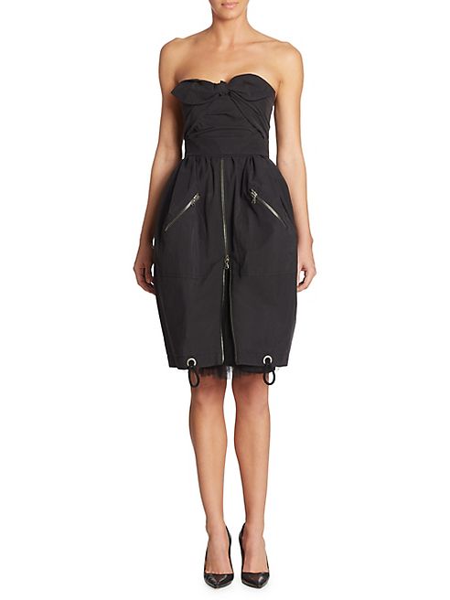 Moschino - Tie Front Zip Dress