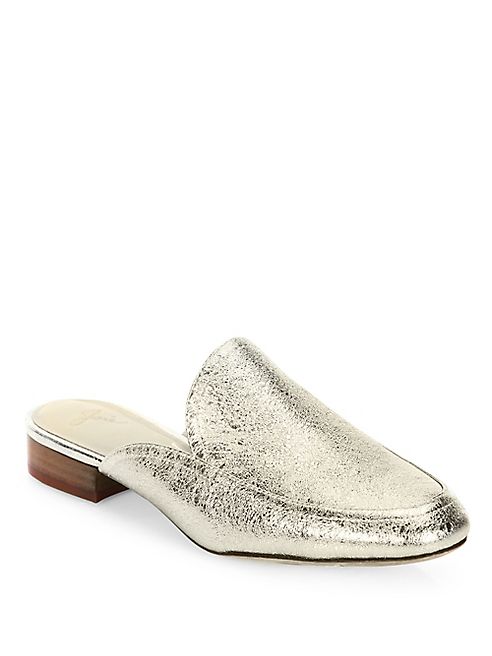 Joie - Delaney Crackle Metallic Loafer Slides