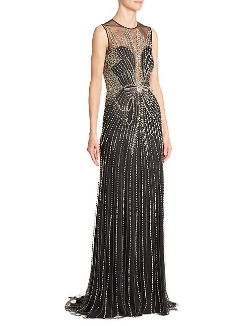 Jenny Packham - Beaded Illusion Gown