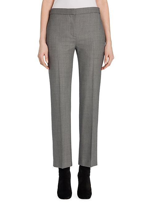 Alexander McQueen - Birdseye Wool Cigarette Trousers