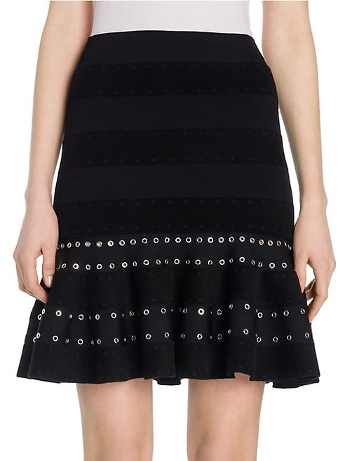 Alexander McQueen - Ruffled Eyelet Skirt