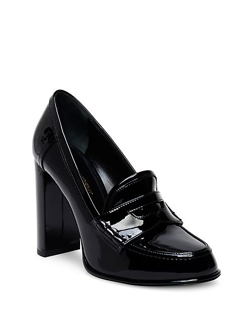 Saint Laurent - Universite Patent Leather Loafer Pumps