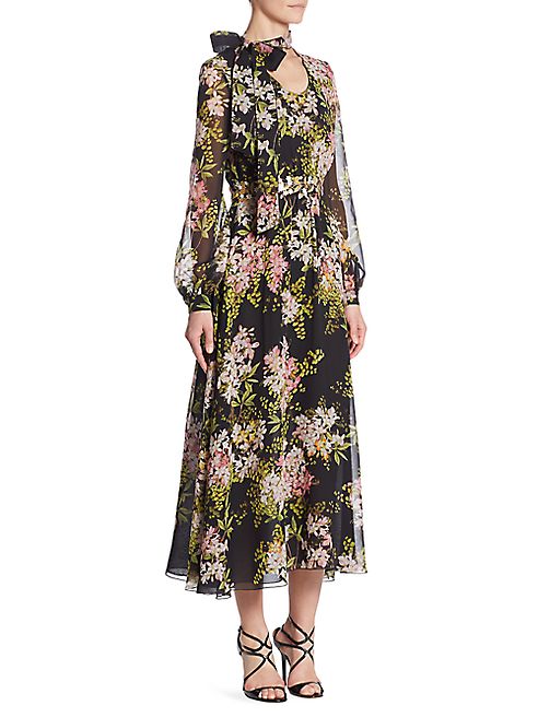 Giambattista Valli - Garden Floral Silk Dress