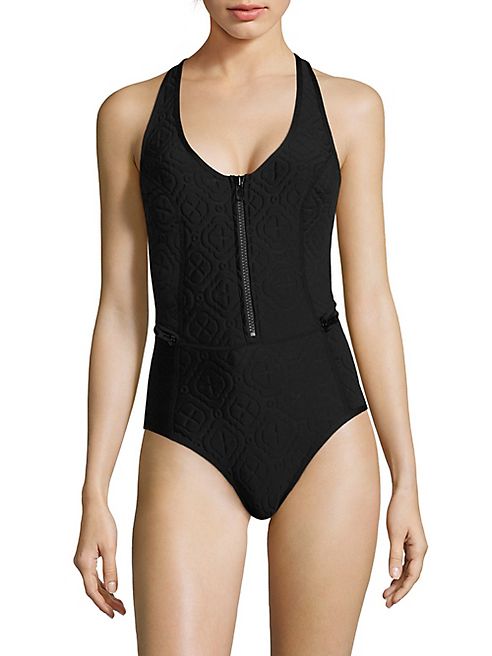 Duskii - Ochre One-Piece T-Back Swimsuit