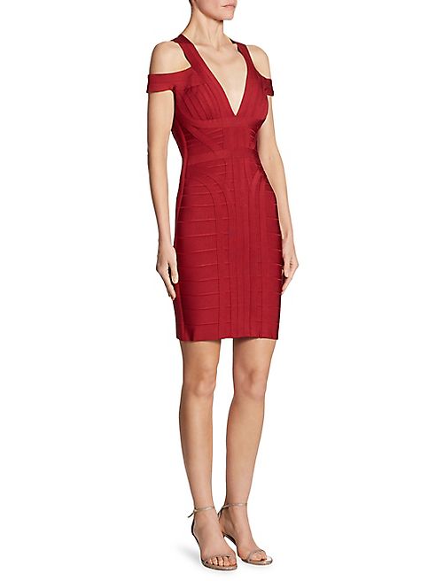 Herve Leger - Cold Shoulder Dress