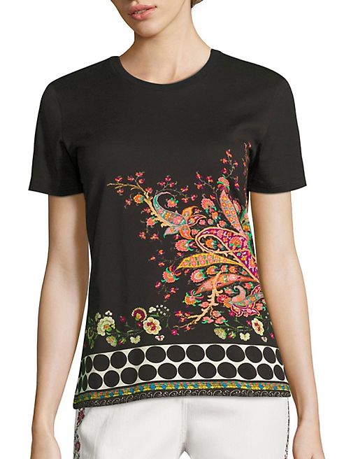 Etro - Polka Dot & Paisley Tee