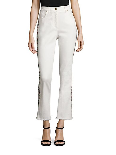 Etro - Embroidered Flared Jeans