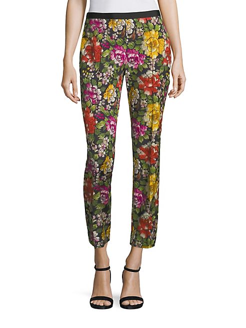 Etro - Cropped Floral-Print Pants