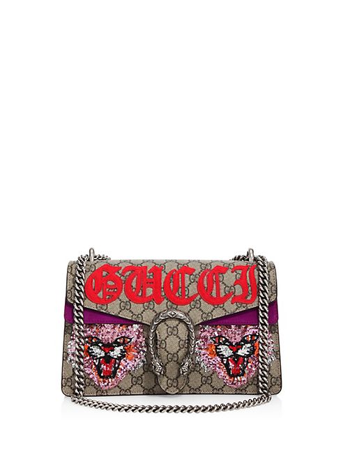 Gucci - Dionysus Embroidered GG Supreme Shoulder Bag