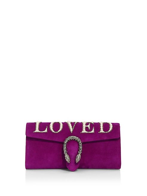 Gucci - Dionysus LOVED Suede Clutch